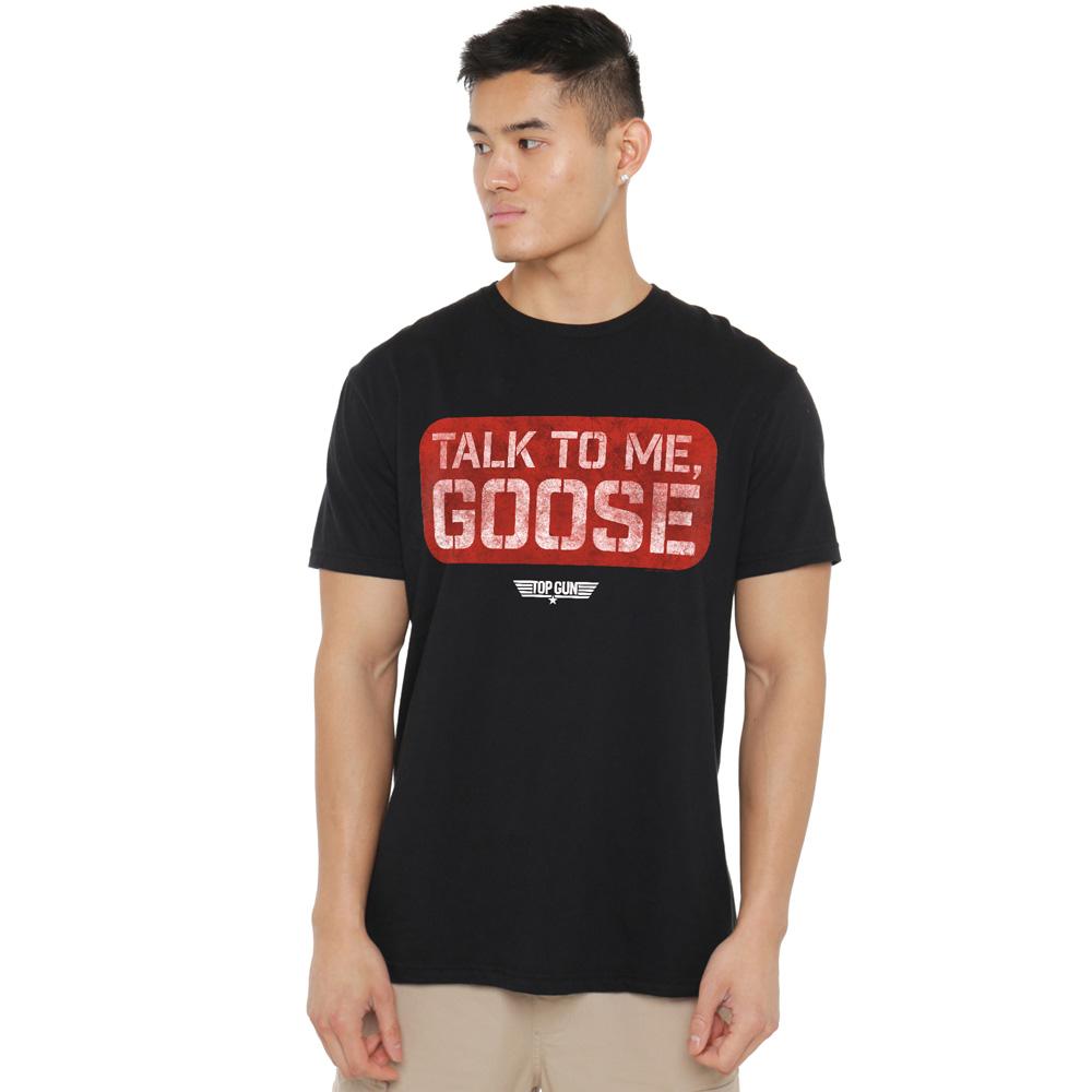 Top Gun Mens Talk To Me Goose Stamp T-Shirt