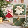Christmas Heart Polka Dot Bow Nordic Style Plush Christmas Tree Shape Christmas Tree Ornaments Multicolor
