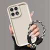 For Honor X8c Case Honor X8C ABR-LX1, ABR-LX2, ABR-LX3 Phone Case Weaving Lanyard Cover Skin Feel Protection Shockproof Case