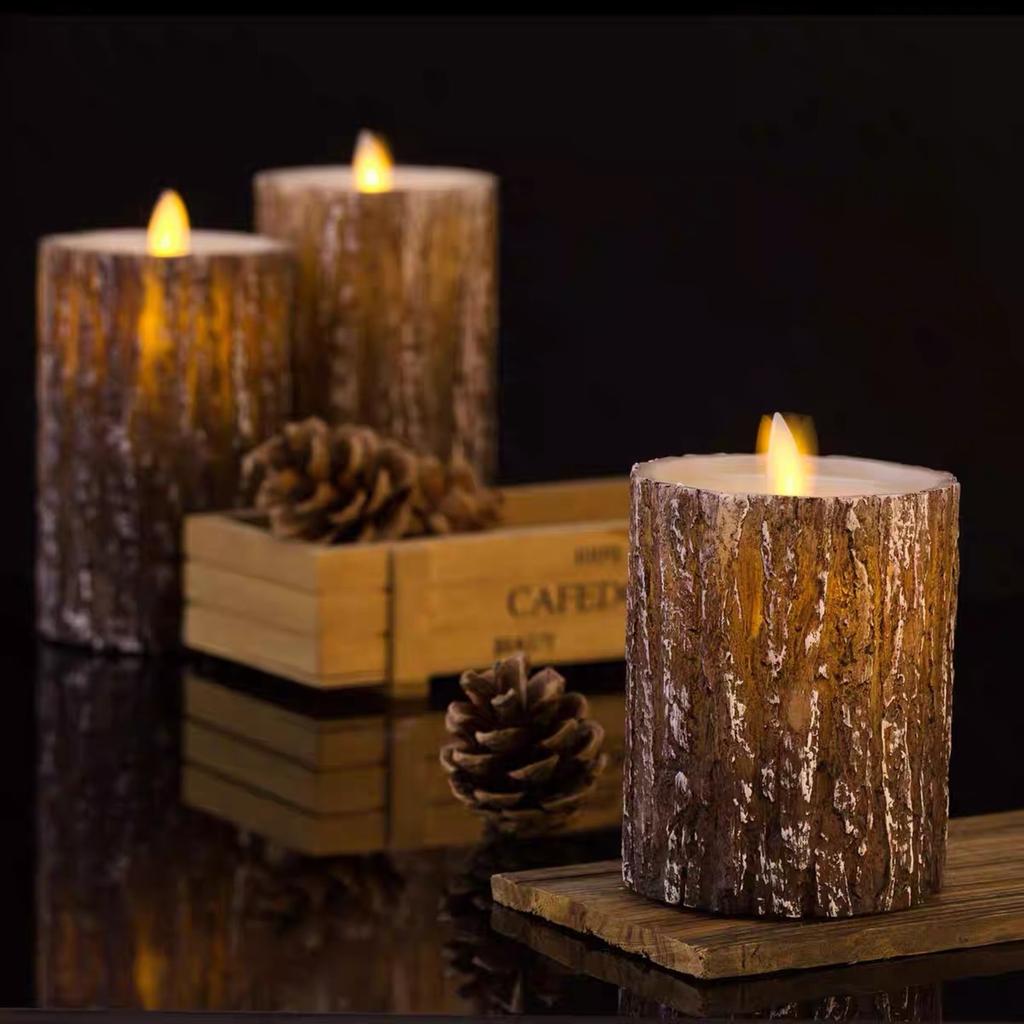 Беспламенные свечи, Набор из 3 светодиодных свечей