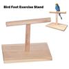 Bird Perch Stand Cockatiel Training Exercise Play Stand Tabletop Wooden Parrot Perch for Parakeets Budgies Conures Lovebirds