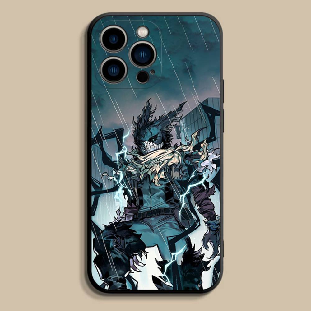 My Hero Academia D-Deku Phone Case For iPhone 17,16,15,14,13,12,Pro,Max,Plus,E,SE4,Air,Mini Black Soft Cover