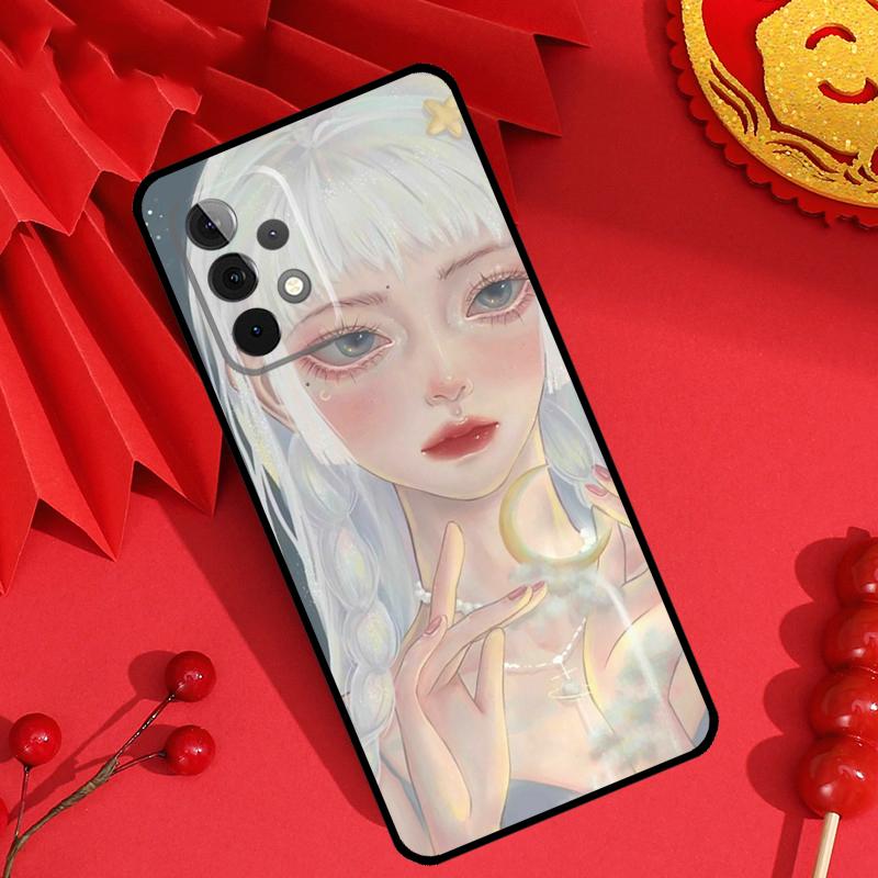 Милый и Красивый Чехол-Раскраска для Девочки для Samsung Galaxy M15 M55 M31 M13 M11 M12 M14 M06 M16 M36 M56 M53 M32 M52 M35 M34 M54