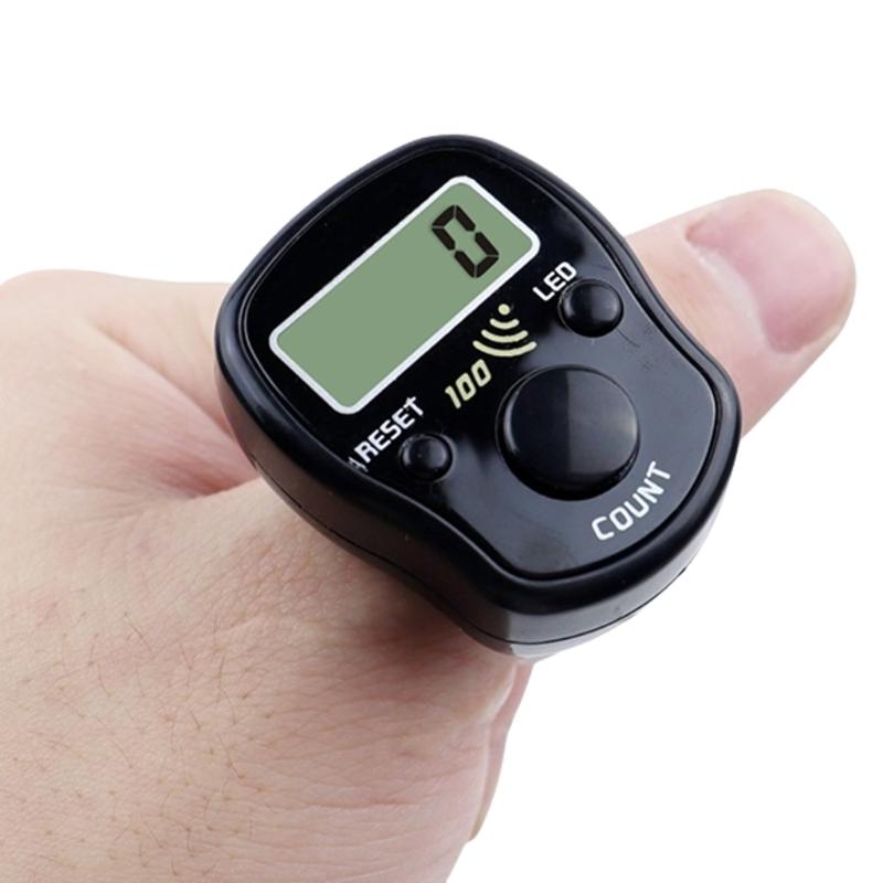 Мини Счетчик Ручной Кликер Счетчик со Сбрасываемыми Цифрами Светодиодный Экран для Спортивного Мероприятия Рукоделия Подсчета Рядов Легкий