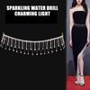 Sparkling Rhinestone Fringed Chain Shimmering Chain Belt For Fashion Enthusiasts And Handmade Craft Making Accessories