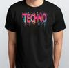 Techno Music Optical Illusion Glitch Trippy EDM T-SHIRT S M L XL XXL 3 4 XL