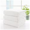 120g Thickened White Cotton Bath Towel with Custom Logo for Hotels and Guesthouses