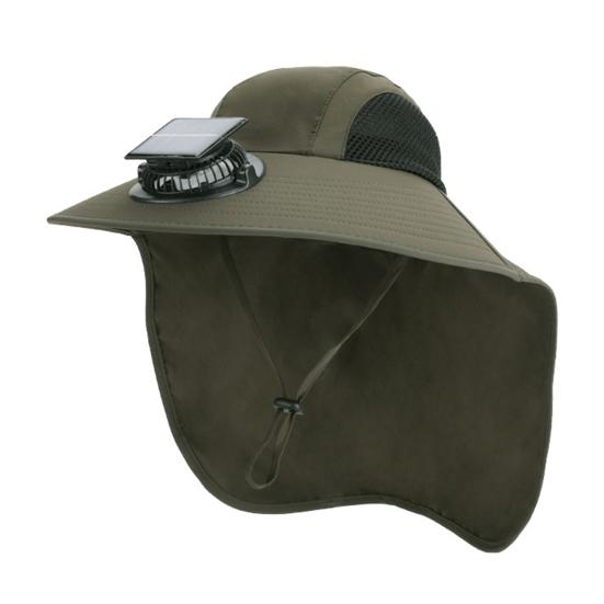 Солнечная шляпа с вентилятором, широкополая шаль, шляпа для рыбалки с двухрежимным вентилятором, солнечная USB-зарядка, защита от УФ-лучей, уличная шляпа