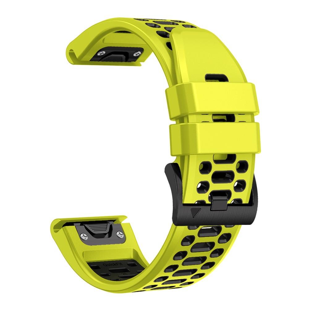 Быстросъемный двухцветный силиконовый ремешок 26 22 мм для Garmin Fenix 7X 7 Pro 5 5X 6 6X/Epix Pro Gen 2 51 мм 47 мм, аксессуары для ремешка часов