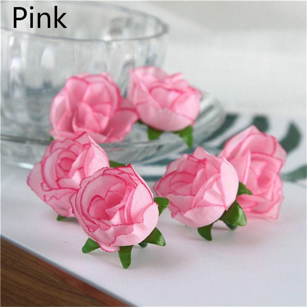 20/50pcs DIY Craft Beautiful Floral Wedding Decoration Artificial Rose Flower Heads Fake Bouquet