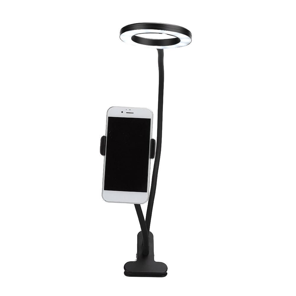 Регулируемая настольная лампа для татуировок, гибкая светодиодная кольцевая лампа для микроблейдинга и макияжа