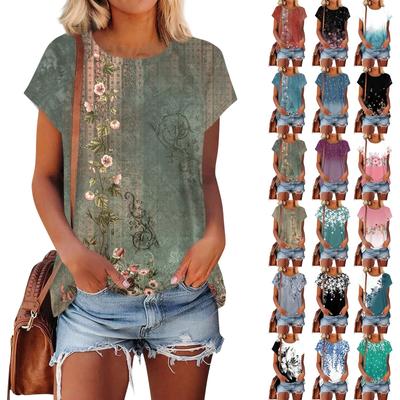 Женские футболки с коротким рукавом, милые туники с круглым вырезом, топы, базовые футболки, блузки, свободный пуловер