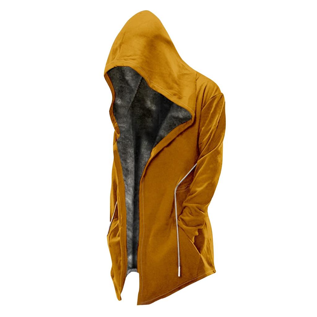 Мужская однотонная бархатная утолщенная длинная куртка Мужская повседневная куртка на молнии большого размера