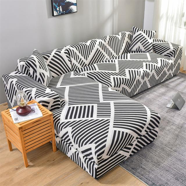 Sectional Sofa Covers Stretch Couch Slipcovers For L Shape Sectional Couch Chaise Sofa Furniture Protector Covers