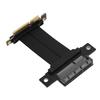 Удлинительный кабель PCIe 4.0 X4 Папа 90 градусов к Мама 180 градусов 8 Гбит/с Gen 4 Удлинительный кабель для видеокарты
