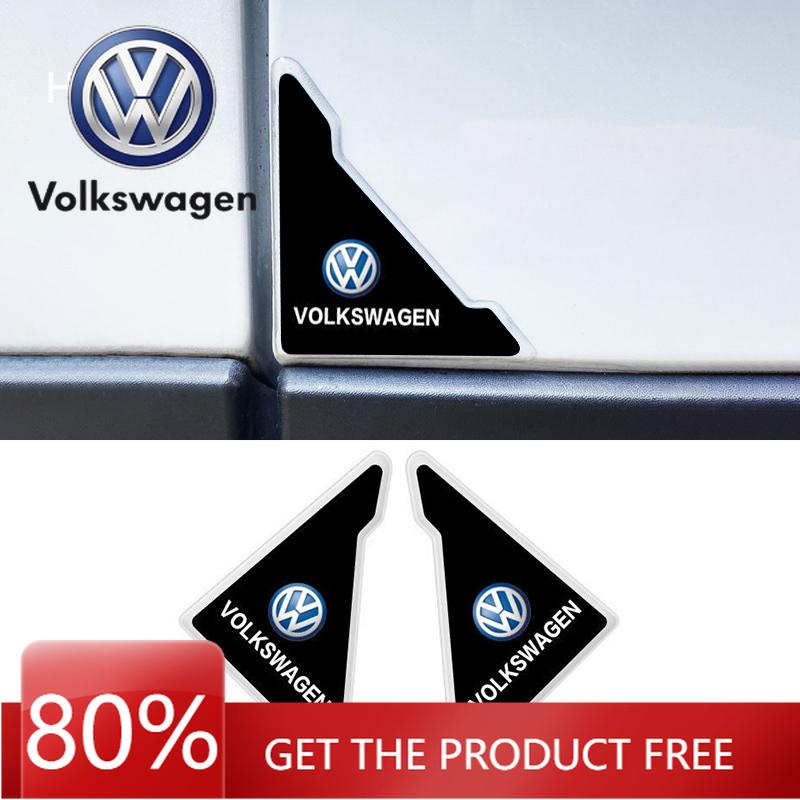 Для VOLKSWAGEN VW 2 шт. Наклейки-стикеры для защиты углов дверей автомобиля, Автостайлинг Для Volkswagen VW GTI Golf 4 5 6 Passat B6 Jetta T