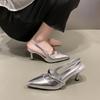 High Heels Women Sandals Sexy Pointed Toe Shoes Trend 2025 New Summer Slippers Dress Party Brand Slingback Woman Pumps Zapatos