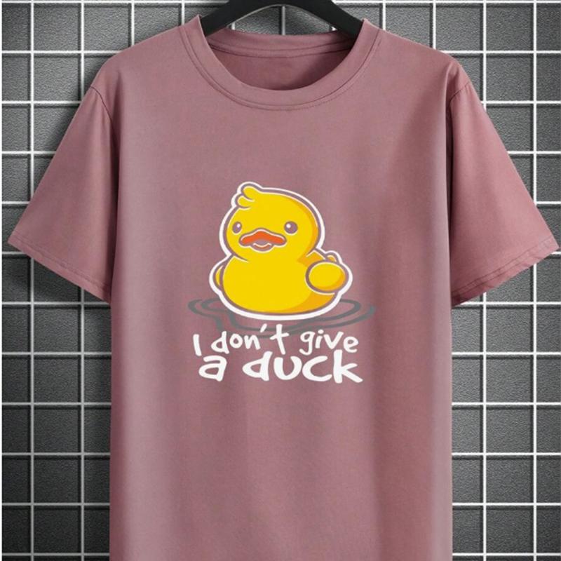 Новая летняя мужская модная футболка с принтом Lucky Duck, мужская футболка, топ