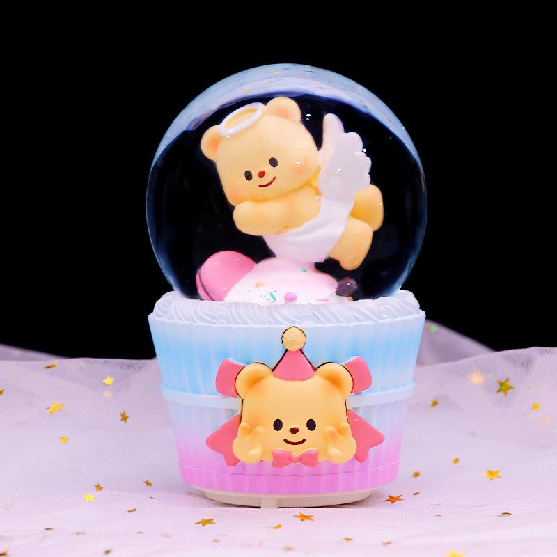 Pink Heart Castle Music Box Lantern - Snow Princess Dream Castle Birthday Gift