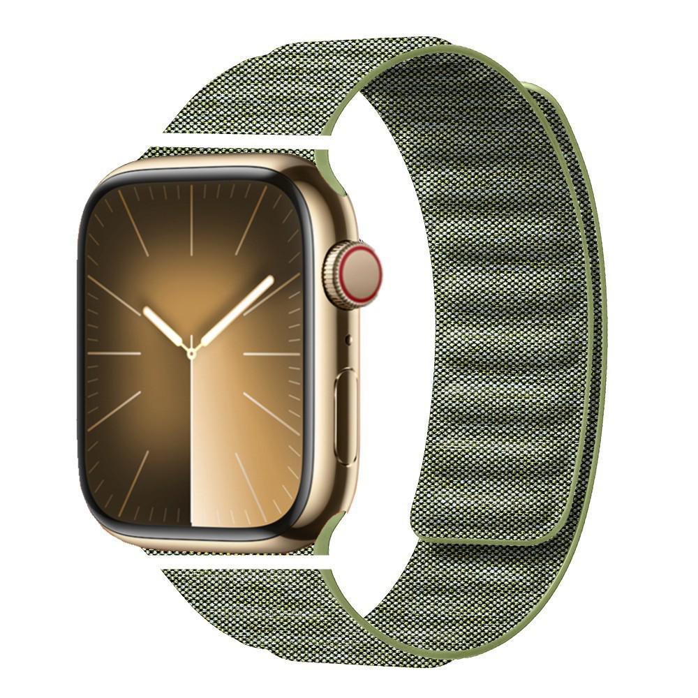 Apple Watch Fine Woven Twill Leather Magnetic Band for Series 5-9 & SE