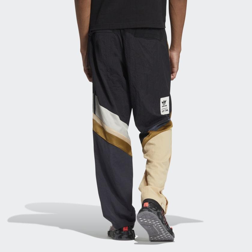 adidas Мужские прямые вязаные спортивные брюки в полоску с логотипом Originals SFTM IA9331