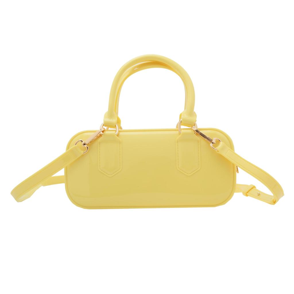 2025 Модная сумка-подушка через плечо из ПВХ-желе карамельного цвета - Большая вместительная женская сумка