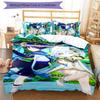 3pcs Genshin Impact characters8 pattern bedding set duvet cover set includes duvet cover &pillowcases, perfect all season bedroom decoration & gift
