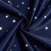 Kids Curtains Blackout With Stars Grommet Top For Bedroom Living Room Window Drapes