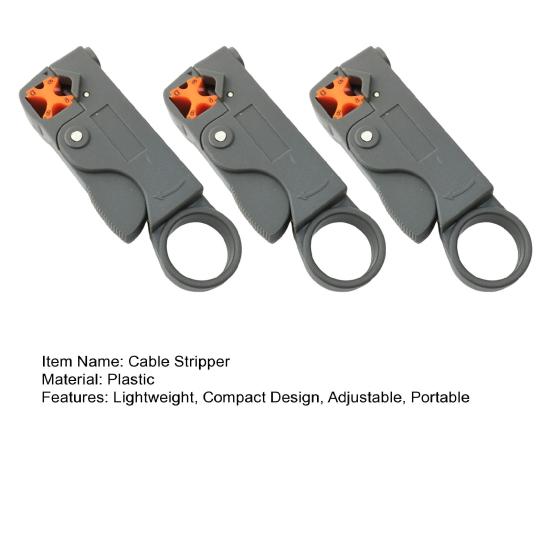 1/2/3 шт. вращающийся коаксиальный коаксиальный кабельный резак с регулируемой глубиной резки компактный дизайн портативный коаксиальный кабельный резак