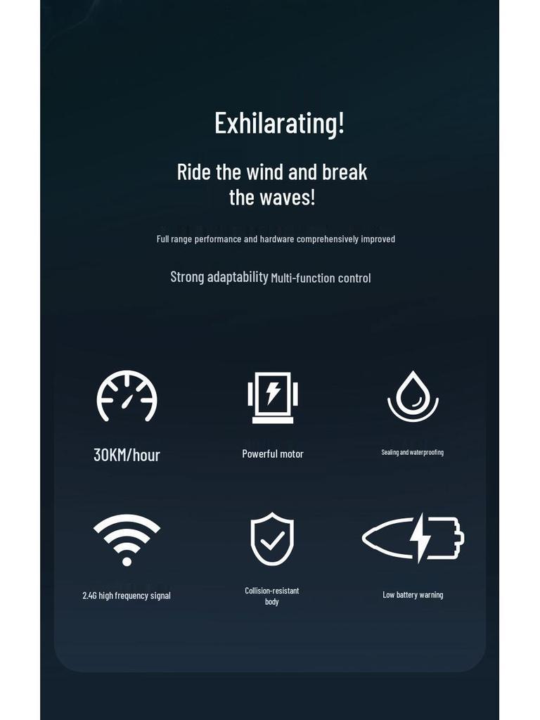 Бесколлекторный радиоуправляемый катер с турбореактивным двигателем: Электрическая гоночная игрушка с длительным временем работы для мальчиков