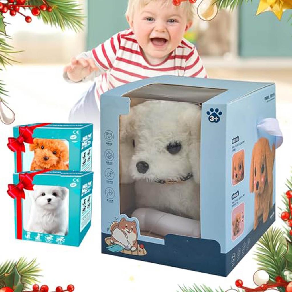 Робот-щенок Мой реалистичный робот-щенок Робот-щенок, который похож на настоящего щенка Игрушечные собаки, которые ходят и похожи на настоящего щенка