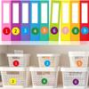 100 листов 10 мм наклеек с номерами самоклеящиеся этикетки для размеров одежды цвет помады