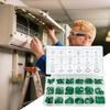 270 шт. Резиновые уплотнительные кольца Высококачественный набор уплотнительных колец 18 размеров для автомобильной системы кондиционирования воздуха R134a Комплект шайб для кондиционирования воздуха