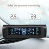 433.92MHZ Car TPMS Digital Solar Power Car Tire Pressure Monitoring System With 4 Sensors USB Auto Security Alarm Tool PSI BAR