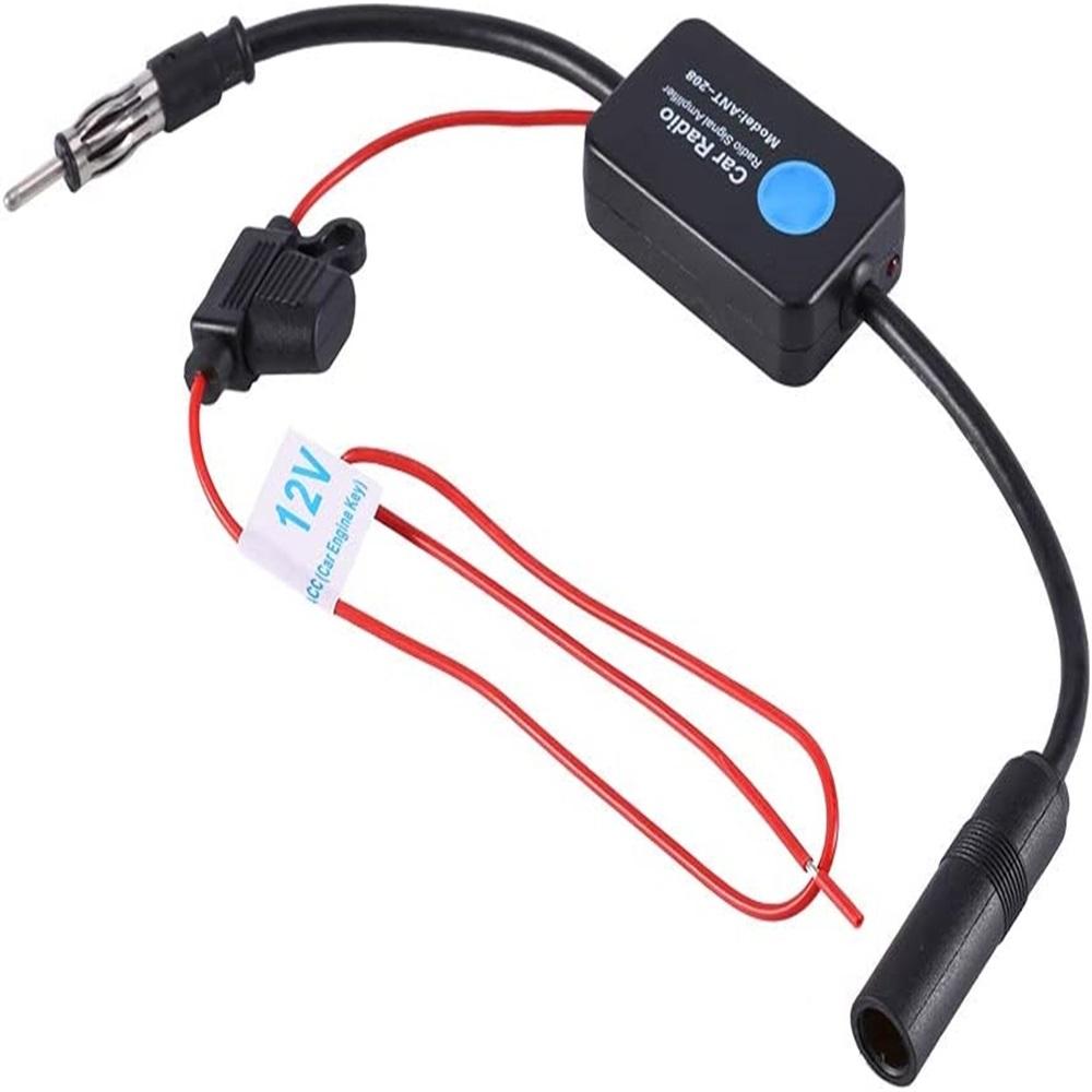 Universal FM Signal Amplifier Anti-interference Car Antenna Radio Universal FM Booster Amp Automobile Parts