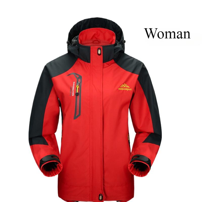 Уличная куртка-хардшелл для пар Однослойная спортивная одежда для мужчин и женщин Тонкая ветрозащитная и водонепроницаемая Демисезонная длинная куртка