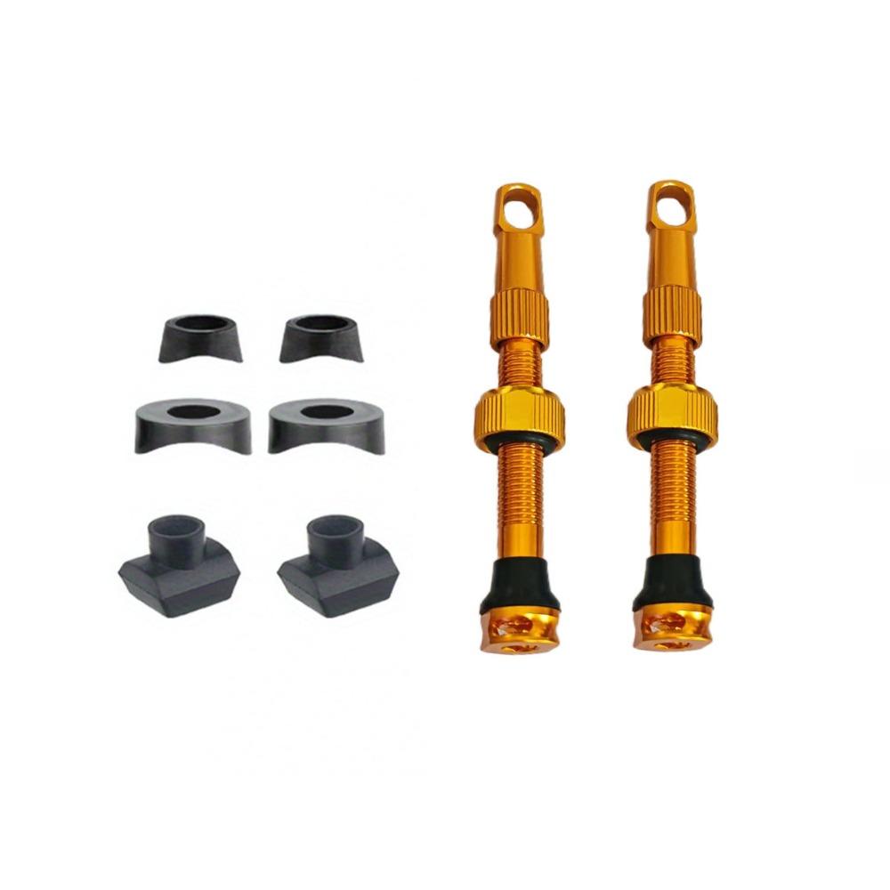 1/8Pcs with Wrench Cap Bicycle Valve Set Aluminum Zinc Zinc Alloy Tubeless Tire Valve  Bicycle Accessories