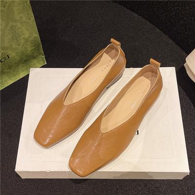 2025Французские туфли на низком каблуке в нежном стиле для банкета, женские туфли с квадратным носком и неглубоким вырезом, не утомляющие ноги, рабочие туфли-лодочки для женщин