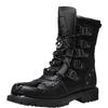 Cycling Boots Four Seasons Men's Outdoor Motorcycle Boots Plus Size High Top Casual Leather Boots Fashion British Anti Slip Boot