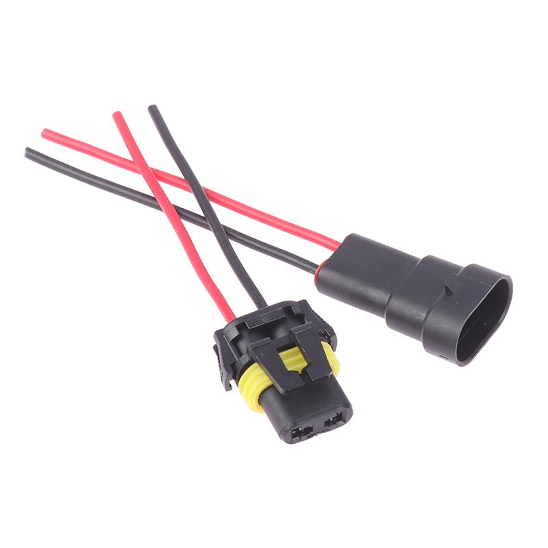 1/2 шт. 9005 один слот с проводом 10 см патрон лампы фара противотуманная фара штекер адаптер водонепроницаемый автомобильный разъем
