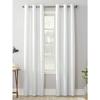 1pc White Curtain 80% Blackout Curtain Suitable for Bedroom and Living Room High Shading Curtain