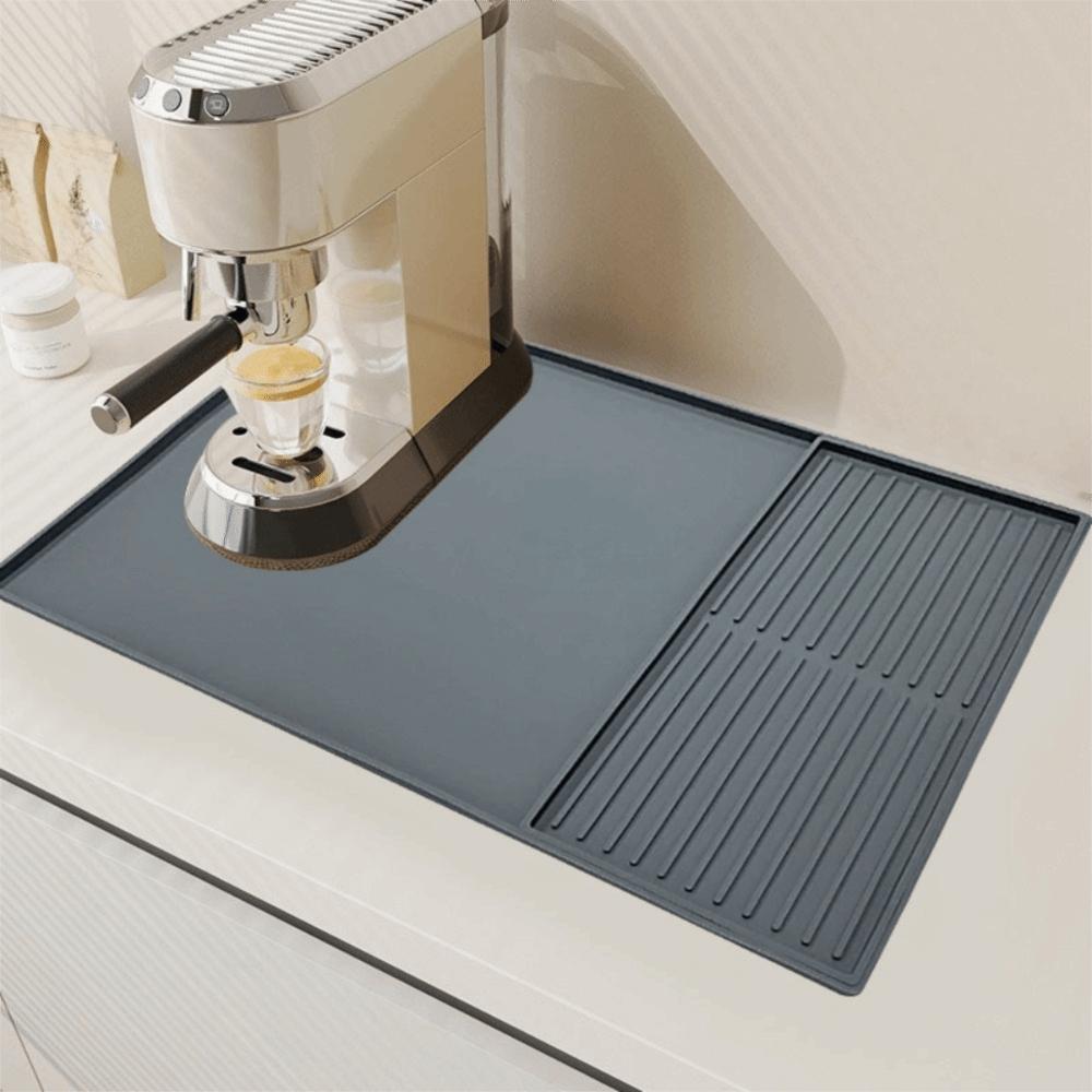 Wear-resistant Silicone Coffee Machine Mat Non-Slip Countertop Protector Mat  Kitchen