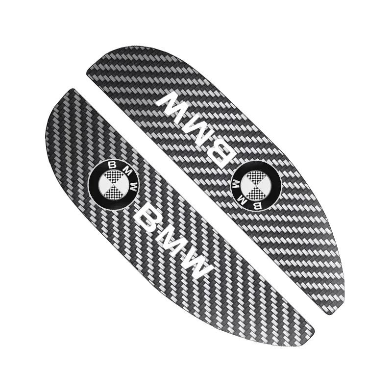 BAII9 2025 Hot 2pcs Car Rear View Mirror Sticker Rain Eyebrow For BMW 50th Kith 5 Series F20 E39 F10 F30 E90 E46 E60 G60 X5 E87 F11 G2
