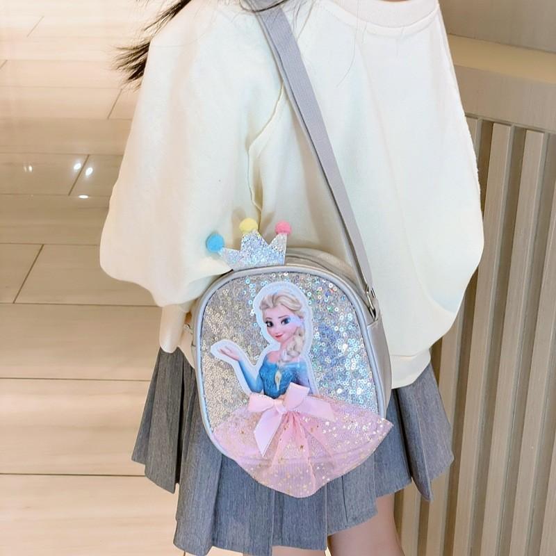 Charming Princess Style Nylon Crossbody Bag For Girls Perfect For Casual Use And Outdoor Adventures In Vibrant Colors