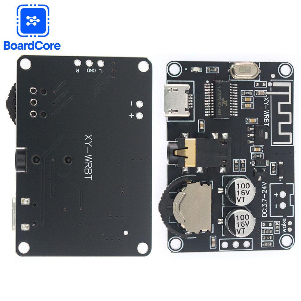XY-WRBT Bluetooth 5.0 Audio Decoder Board Stereo Wireless Module with Volume Control 3.7~24VDC for Speaker Amplifier DIY