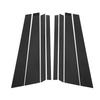 8Pcs Carbon Fiber Look Door Trim Sticker for BMW X5 E70 2007 2008 2009 2010 2011 2012 2013 Window B C Pillars Post Car Styling
