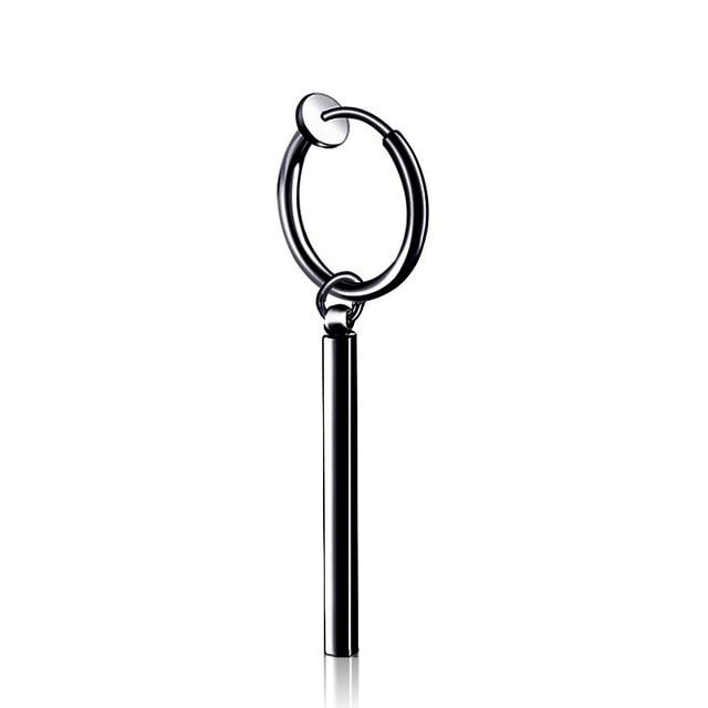 Новые популярные 1 шт. серьги-клипсы из нержавеющей стали безболезненные для мужчин/женщин панк черные непирсинг поддельные серьги ювелирные изделия подарки