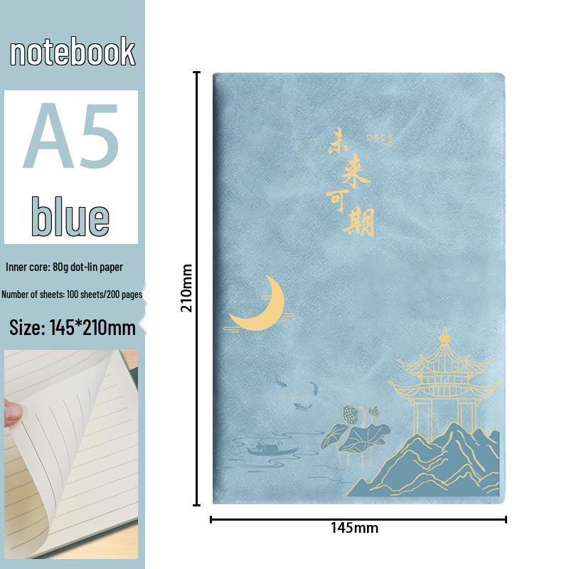 Блокнот А5 на заказ с толстыми листами: Студенческий приз высокой ценности и журнал для встреч предприятия с печатью логотипа.