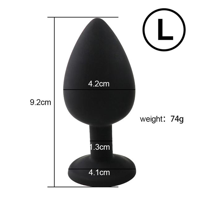 3 Sizes Anal Plug Sex Toys Female Vibrator Adult Silicone Sex Prostate Back Yard Toy Anal Butt Plug Women Man Couple Gay Unisex