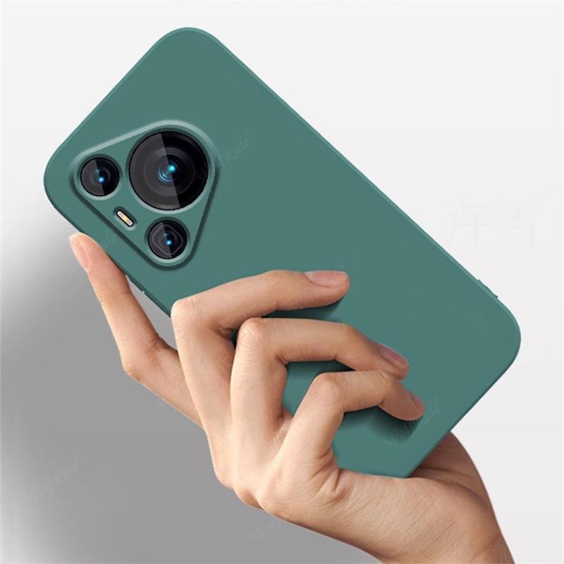 Чехол для Huawei Pura 70 Для Huawei Pura 70 Capas Новый Бампер Задняя Противоударная Жидкий Силикон ТПУ Мягкая Обложка Huawei Pura 70 Fundas